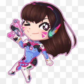 Dva Drawing Diva - Дива Чиби, HD Png Download - dva png