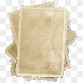 Stack Of Old Blank Photographs - Old Photographs Png, Transparent Png - old paper png