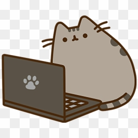 Like Telegram Pusheen Cat Carnivoran Mammal - Pusheen The Cat Computer, HD Png Download - pusheen png