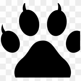 Dog Paw Stencil Download Free Cat Paw Print , Png Download - Paw, Transparent Png - dog paw png