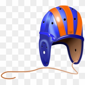 1940"s Leather Football Helmet Clip Arts - Leather Football Helmet .png, Transparent Png - football helmet png