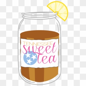 Collection Of Sweet - Sweet Tea Clipart, HD Png Download - mason jar png