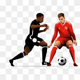 Football 2 Players Png, Transparent Png - football player png