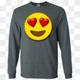 Cute Heart Eyes Emoji Valentine"s Day Love Ls Shirt/hoodie/sweatshirt - Mom Construction Crew Shirt, HD Png Download - heart eyes emoji png