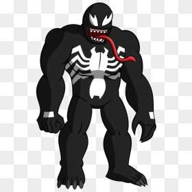 Venom Drawing - Venom Cartoon Drawing Easy, HD Png Download - venom png