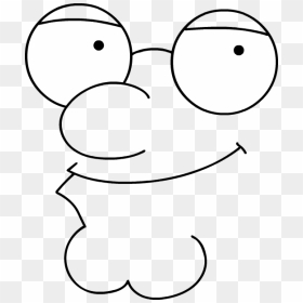 Peter Griffin Face - Peter Griffin Face Outline, HD Png Download - peter griffin png