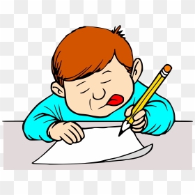 Thumb Image - Clip Art Student Writing, HD Png Download - writing png