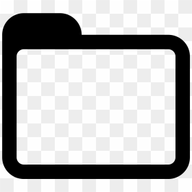 Thumb Image - Black And White Folder Icon, HD Png Download - folder png
