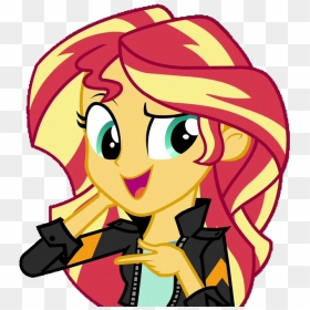Equestria Girls, Female, Friendship Games, Jacket, - Mlp Equestria Girls Sunset Shimmer Happy, HD Png Download - shimmer and shine png
