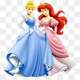 Disney Princess Ariel And Cinderella, HD Png Download - princess png