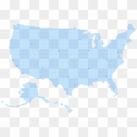 Map , Png Download - Usa Dotted Map Png, Transparent Png - usa map png