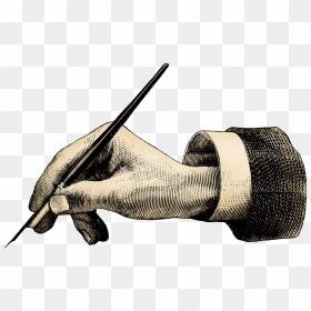 Old Pen With Hand Png, Transparent Png - old paper png