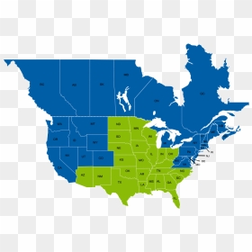 Usa Canada Mexico Map, HD Png Download - usa map png
