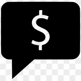 Dollar Sign Chat Bubble Comments - Icon, HD Png Download - chat bubble png
