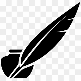 Writing Feather Png - Feather Pen, Transparent Png - vhv