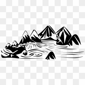 Views Clipart Black And White, HD Png Download - river png