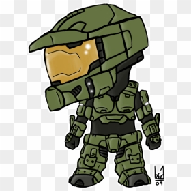 Halo Clipart Head - Master Chief Halo Chibi, HD Png Download - master chief png