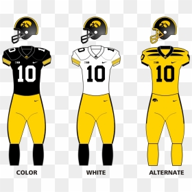 Iowa Hawkeyes Football Unif - Iowa Hawkeyes Yellow Uniforms, HD Png Download - football helmet png