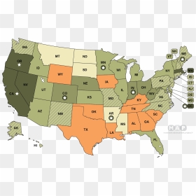 United States Map - Boulder Colorado On The Map, HD Png Download - us map png