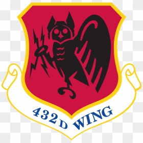 432d Wing - Creech Air Force Base Logo, HD Png Download - wing png