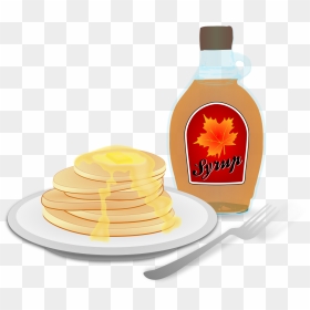 Pancake And Syrup Clipart, HD Png Download - pancakes png