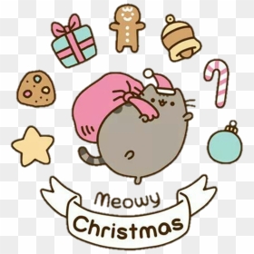 Pusheen Cat Drawing Easy Christmas , Png Download - Easy Christmas Drawing Pusheen Cat, Transparent Png - pusheen png