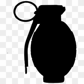 Hand Grenade Silhouette Hand Grenade - Grenade Silhouette Png, Transparent Png - grenade png