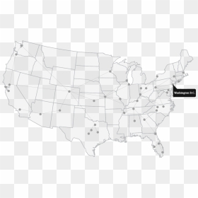 Transparent Washington Dc Png - Washington Dc And Us Map Png, Png Download - usa map png