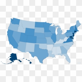Usa Map File United States Map Median Household Income - States Without Stay At Home Order, HD Png Download - us map png