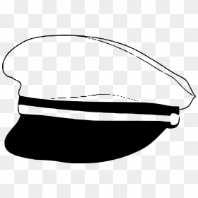 Hats Drawing Ship Captain Transparent Png Clipart Free - Captain's Hat Clip Art, Png Download - pirate hat png