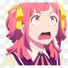 Transparent Shocked Face Png - Anime Girl Shocked Face, Png Download - anime face png