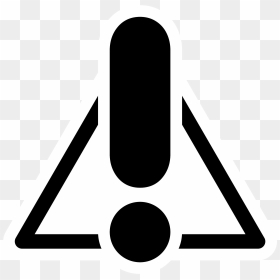 Mono Warning Clip Arts - Black Warning Icon Png, Transparent Png - warning png