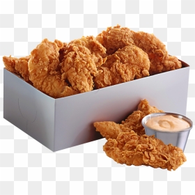 Fried Chicken Bucket Png - Chicken Tenders In A Box, Transparent Png - fried chicken png