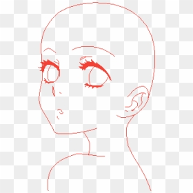 Anime Face Base Female, HD Png Download - anime face png