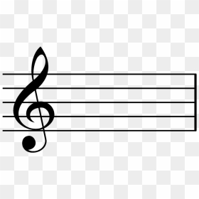 Note D In Music, HD Png Download - treble clef png