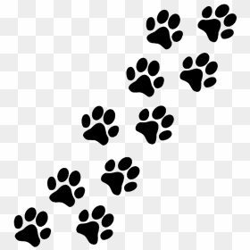 Paw Puppy Cat Pug Clip Art - Cat Paw Prints Png, Transparent Png - paw png