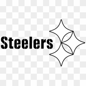 Steelers Logo Black And White - Logos And Uniforms Of The Pittsburgh Steelers, HD Png Download - steelers logo png