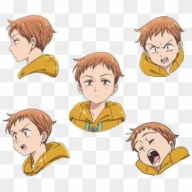 King Seven Deadly Sins Face, HD Png Download - anime face png