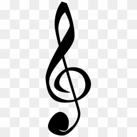 Clipart Music Notes Transparent Background, HD Png Download - treble clef png
