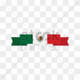 Mexican Flag Banner Vector Image - Mexico Flag Banner, HD Png Download - mexico flag png