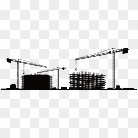 Construction Vector Graphics Building Clip Art Silhouette - Building Construction Vector Png, Transparent Png - construction png