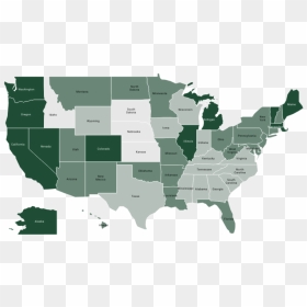State Minimum Wage 2020, HD Png Download - us map png