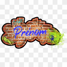 Sticker Prenom Personnalisable Mur De Graffiti Ambiance - Street Art Graffiti Letters, HD Png Download - street png