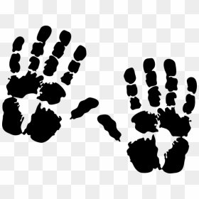 Transparent White Handprint Png - Handprint Svg, Png Download - bloody handprint png