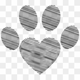 Heart Paw , Png Download - Heart Transparent Dog Paw Print, Png Download - paw png