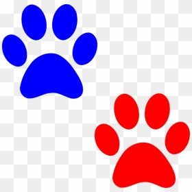 Cat Paw Png Navy Blue - Paw Print Clip Art, Transparent Png - paw png