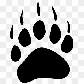 Transparent Background Bear Paw Clipart - Bear Paw Print Png, Png Download - paw png