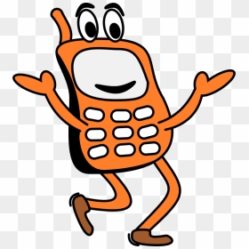 Cell Phone Free To Use Cliparts - Cartoon Mobile Phone Clipart, HD Png Download - cellphone png