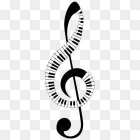 Treble Clef Piano Art, HD Png Download - treble clef png