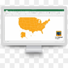 Map Of Usa Transparent Background , Png Download - Middle State Of America, Png Download - usa map png